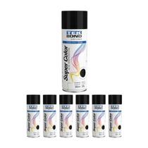 Kit 7 Tinta Spray Alta Temp Preto Brilhante 350ml Tekbond Kit 7 Tinta Spray Alta Temp Preto Brilhante 350ml Tekbond