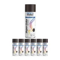 Kit 7 Tinta Spray Uso Geral Marrom 350ml - Tekbond Kit 7 Tinta Spray Uso Geral Marrom 350ml - Tekbond