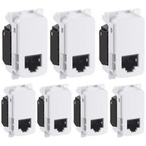 Kit 7 Tomada Rj45 Branca Cat5e Lcs2 Zeffia 680158 Legrand