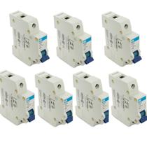 Kit 7 unidades - disjuntor unipolar weg din 16a mdw-c 1 polo Kit 7 unidades - disjuntor unipolar weg din 16a mdw-c 1 polo