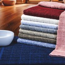 Kit 7 Unidades - Toalha Piso para Banheiro Margex Felpudo 100% Algodão 44cm x 65cm Saída Box - Sortido