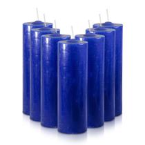 kit 7 Velas Votivas 7 Dias Azul Marinho 250g 100% Parafina