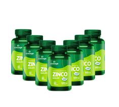 Kit 7 Zinco-60Caps Clinoage-Antioxidante-Imunidade-Pele-Unha