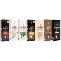 Kit 70 Capsulas Cafe Expresso E Bebida Com Leite Nespresso