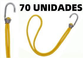 Kit 70 Elásticos Extensor Borracha p/ Caminhão Carreta AMARELO