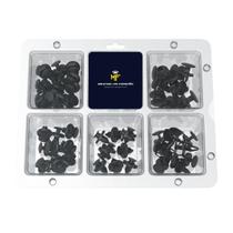 Kit 70 Grampos Presilha Parabarro Parachoque Universal 6 Modelos