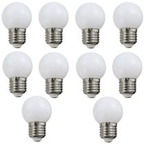 Kit 70 Lâmpadas Led Bolinha 3w 127v Branco Frio E27 Atacado Decorativa Varal de Luz Camarim Abajur Espelho Lustre G45