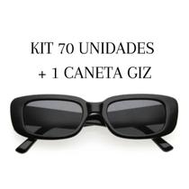 Kit 70 Óculos De Sol Retrô Vintage + Caneta Giz Festa Balada