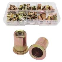 Kit 70 rebites porcas rosca interna carbono m3 m4 m5 m6 m8