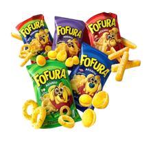 Kit 70 Salgadinhos Fofura Sabores variados Lanche Escola 60g