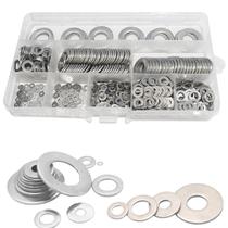 Kit 700 arruelas aço inox não enferruja m2 m5 m6 m8 m10 m12