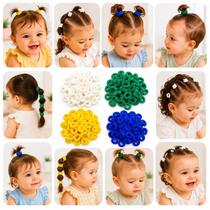 Kit 700 Xuxinhas Bebê Atacado Bandeira do Brasil p/ penteado