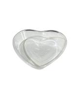 Kit 70un Mini Pote transparente formato coração 260ml Kit 70un Mini Pote transparente formato coração 260ml
