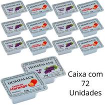 Kit 72 Un De Geleia Homemade Sabor De Morango e Uva Em Blister De 15g Sachê Para Pousada e Hotel Kit 72 Un De Geleia Homemade Sabor De Morango e Uva Em Blister De 15g Sachê Para Pousada e Hotel