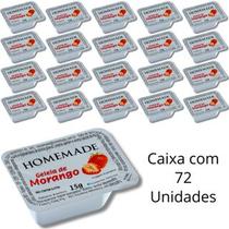 Kit 72 Un De Geleia Homemade Sabor Morango Em Sachê Blisters De 15g Para Hotel Pousada Restaurante Kit 72 Un De Geleia Homemade Sabor Morango Em Sachê Blisters De 15g Para Hotel Pousada Restaurante