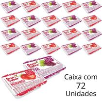 Kit 72 Unidades De Geleia Sabor Morango e Uva Diet Bom Sabor Em Sachê Blister De 15g Para Hotel e Pousada