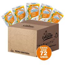 Kit 72 Unidades Detergente Pedra Sanitária LARANJA 22G Novo Frescor Para Vaso Sanitário Privada Durável CAIXA Atacado