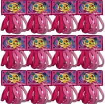 Kit 72 Xuxinhas Rabicó Elásticos Para Cabelo Cor Rosa - Preço Atacado
