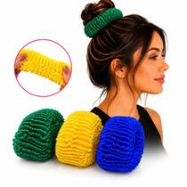 Kit 72 Xuxinhas Xuxão De Cabelo Verde Azul e Amarelo 8cm Kit 72 Xuxinhas Xuxão De Cabelo Verde Azul e Amarelo 8cm