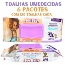 Kit 720 Toalhas Umedecidas Joe Baby Extrassensível 19x14 cm