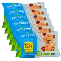 Kit 720 unidades de toalha umedecida 20x12 cm super baby