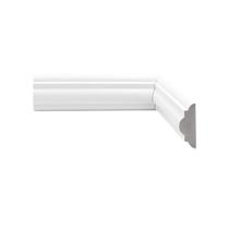 Kit 72m Linear Rodameio de Poliestireno Frisado 5CMX2,40m Branco Casa Grassi Kit 72m Linear Rodameio de Poliestireno Frisado 5CMX2,40m Branco Casa Grassi