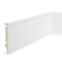 Kit 7,2m Linear Rodapé de Poliestireno 10cm x 15mm x 2,40m Frisado Nfr Branco Ruffino Kit 7,2m Linear Rodapé de Poliestireno 10cm x 15mm x 2,40m Frisado Nfr Branco Ruffino