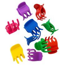 Kit 72un Piranha Prendedor média de Cabelo Colorida plastico