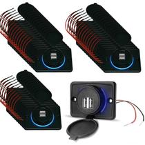 Kit 75 Carregadores De Celular Automotivo 2 Usb Rs1123 Kit 75 Carregadores De Celular Automotivo 2 Usb Rs1123