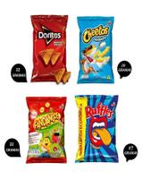 Kit 75Un Elma Chips Doritos + Ruffles + Fandangos + Cheetos