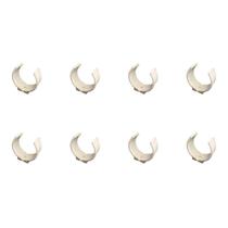 Kit 8 Abraçadeira Impacto Cano Tubo 50 mm 2'' Branco Estrela