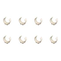 Kit 8 Abraçadeira Impacto P/ Cano 25mm 3/4'' Branca Estrela