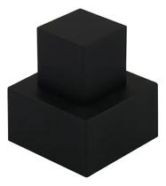 Kit 8 Acabamentos Quadrado Preto Registro Metal Padrão Deca