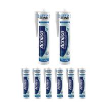 Kit 8 Adesivo Acrilico Trinca Rachadura 425g Brco Tekbond