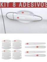 Kit 8 Adesivos Anti-arranhão Protetor Para Maçanet Das Portas Veicular Com Logo Do Fabricante