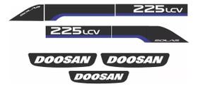 Kit 8 Adesivos Compatível Doosan 225 LCV UV Kit 8 Adesivos Compatível Doosan 225 LCV UV