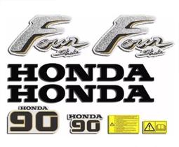 Kit 8 Adesivos Compatível Motor Honda 90HP 4T Kit 8 Adesivos Compatível Motor Honda 90HP 4T