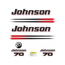 Kit 8 Adesivos Compatível Motor Johnson 70 HP Kit 8 Adesivos Compatível Motor Johnson 70 HP