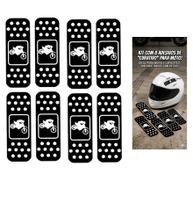 Kit 8 Adesivos Decorativos Band-aid Moto 6.5x2.2 cm humor