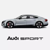 Kit 8 Adesivos Emblema Audi Sport Genérico Preto