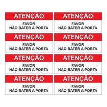 Kit 8 Adesivos Não Bata A Porta, Taxi, Uber, 99, Motorista