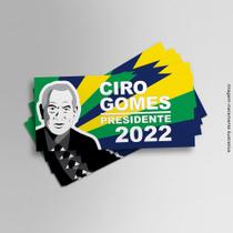 Kit 8 Adesivos Política Ciro Gomes Presidente 7cmx15cm