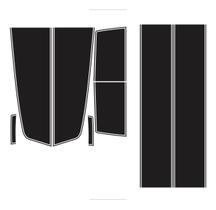 Kit 8 Adesivos Preto Fosco Capô/Teto/Mala Compatível Camaro Kit 8 Adesivos Preto Fosco Capô/Teto/Mala Compatível Camaro