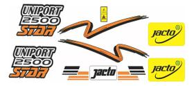 Kit 8 Adesivos UV Vinil Compatível Uniport 2500 Star