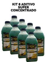 Kit 8 Aditivo Radiador Hybrid Superconcentrado Verde