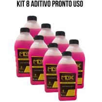 Kit 8 aditivo radiador synthetic pronto uso rosa
