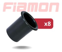 Kit 8 Aero Dutos 4 Fiamon Plástico - Preto