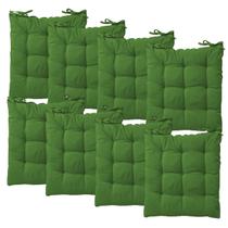 Kit 8 Almofadas Assento Sofá Cadeira Futton Design Liso Sofisticado Resistente