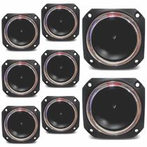 Kit 8 Alto Falantes Compacto Tweeters Bomber PST 001 150 Watts RMS 8 Ohms