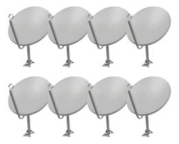 Kit 8 Antenas Parabólicas Digitais Banda Ku 60cm - IMAGEVOX